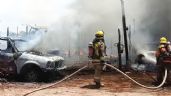 Foto ilustrativa de la nota titulada Se repite la historia en Pueblo Yaqui: Incendio destruye cinco casas y dos vehículos