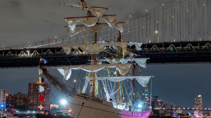 Piloto de Nueva York controlaba el Buque 'Cuauhtémoc' durante el choque, confirma Sheinbaum