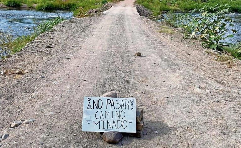 campo minado Apatzingan Michoacán