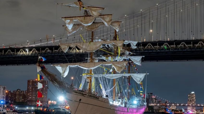 Piloto de Nueva York controlaba el Buque 'Cuauhtémoc' durante el choque, confirma Sheinbaum