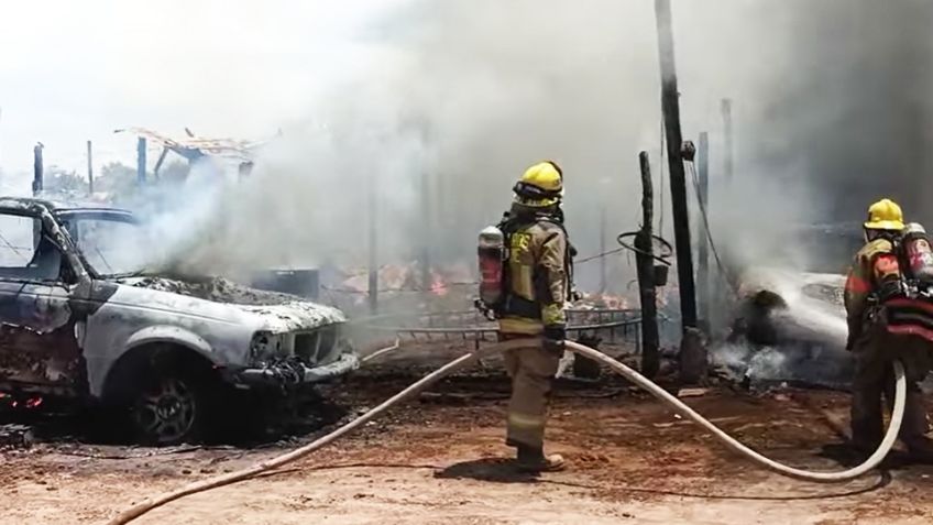 Se repite la historia en Pueblo Yaqui: Incendio destruye cinco casas y dos vehículos