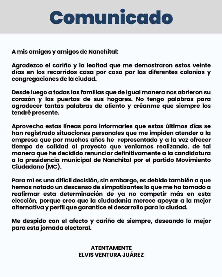 Comunicado de prensa 