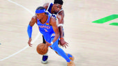 Foto ilustrativa de la nota titulada Thunder no baja la guardia supera a Timberwolves y se coloca con medio boleto a la final
