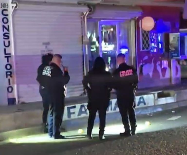 En el lugar quedaron varios casquillos percutidos