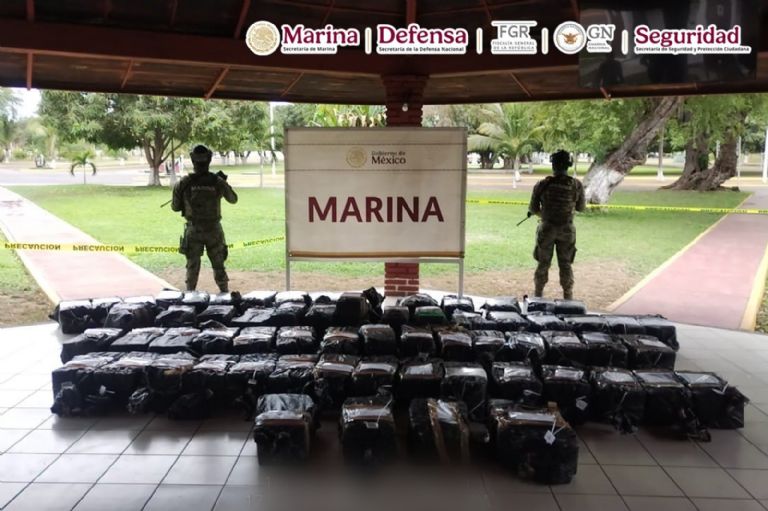 La Marina dio un golpe al narco en Michoacán. Foto: SSPC