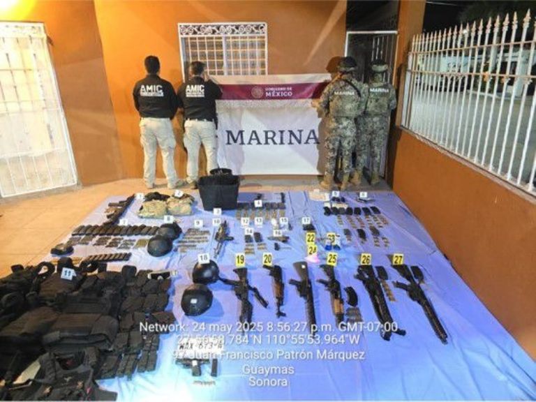 Autoridades de Sonora capturan a nueve presuntos criminales. Foto: Facebook