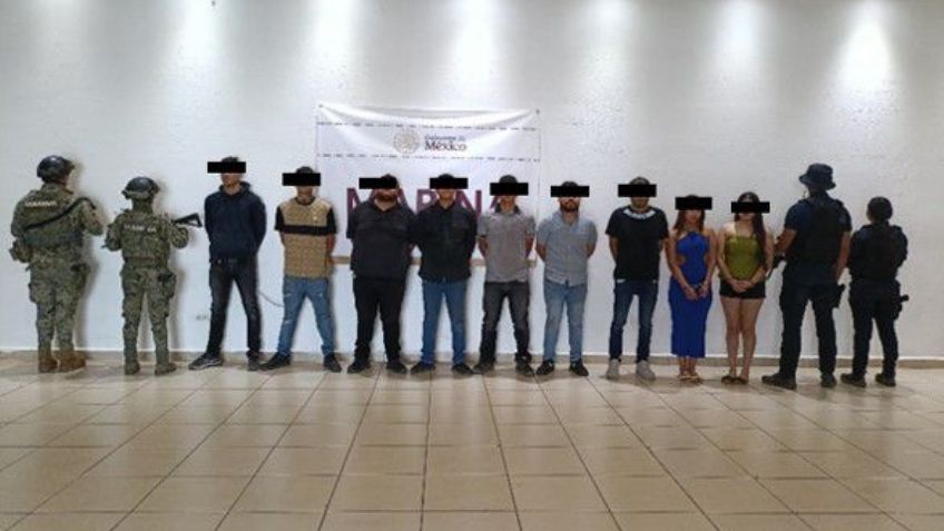 Semar da duro golpe al narco en Sonora: Captura a 9 presuntos miembros de grupo criminal