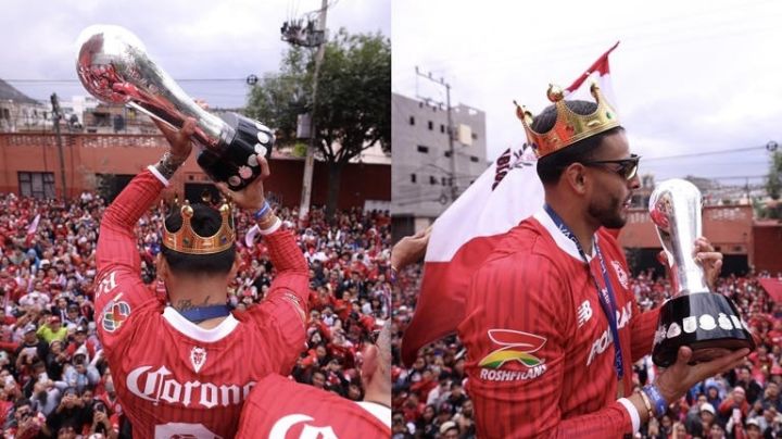 Alexis Vega por euforia ante el campeonato del Toluca baila sin pantalones en pleno desfile