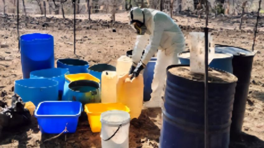 Desmantelan nueve laboratorios clandestinos en Sinaloa; incautan 160mdp en químicos