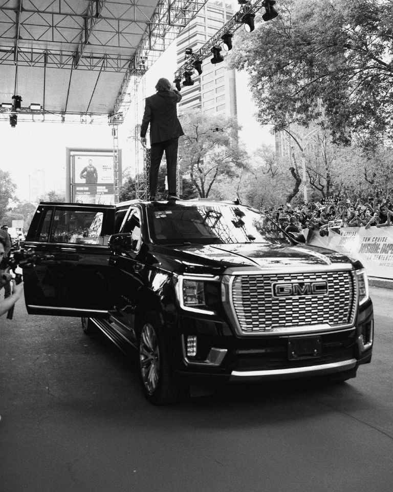 Tom Cruise en su grandiosa entrada en México/ Créditos: Facebook