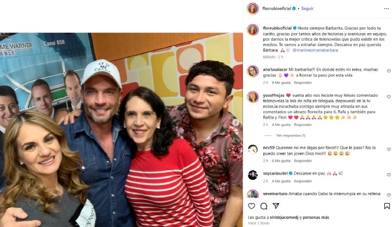 Fallece cuñada de Flor Rubio