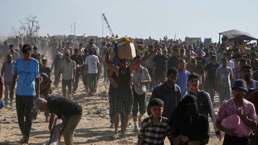 Violencia en Gaza: multitudes irrumpen centro de ayuda entre disparos y caos en Rafah