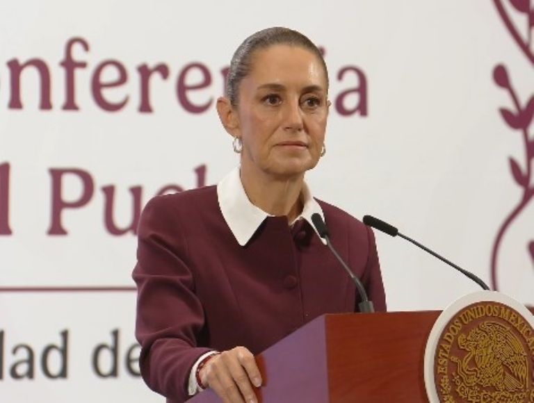 Claudia Sheinbaum Pardo en la mañanera 