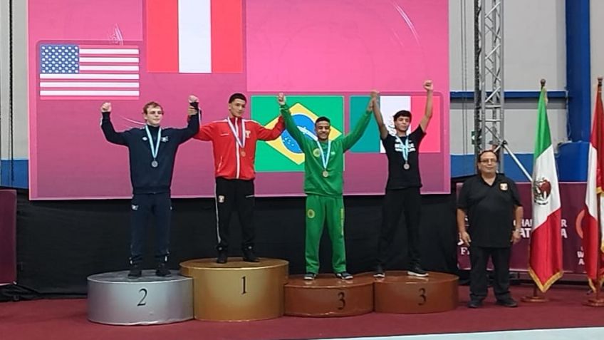 Par de luchadores sonorenses suben al podio en el Campeonato Panamericano U15