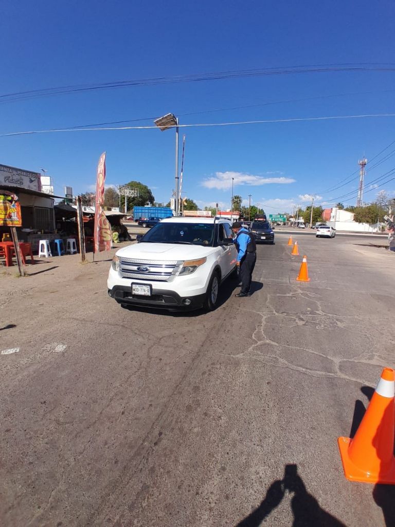  Seguridad Pública de Cajeme realiza algunos operativos para evitar accidentes 