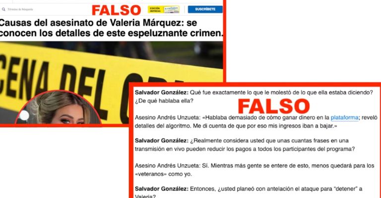 Usan caso de Valeria Márquez para estar filtrando presunta detención de su asesino