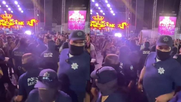 Policía de Manzanillo agrede con gas pimienta a asistentes del show de El Gran Silencio
