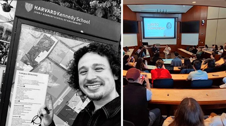 Luisito Comunica visitó la Universidad de Harvard y recreó icónica foto de Barack Obama