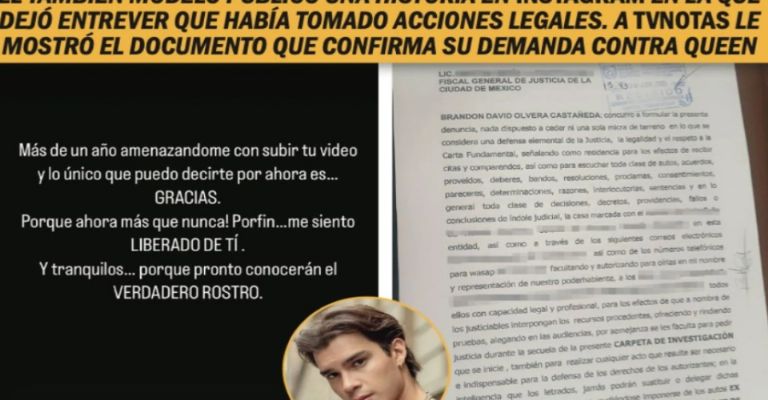 Brandon Castañeda niega violencia contra Queen Buenrostro y en llanto anuncia demanda por acoso