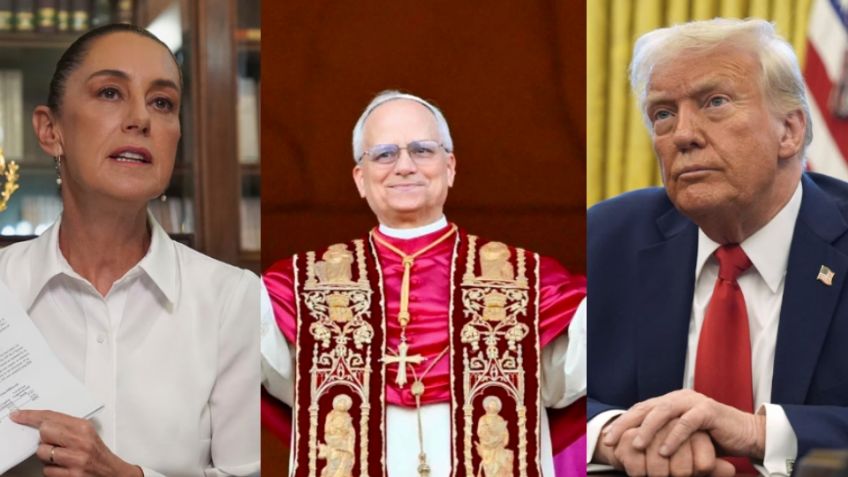 Claudia Sheinbaum festeja elección de Papa León XIV; Donald Trump ya pide una reunión