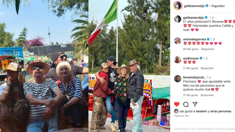 Galilea Montijo presumió a sus suegros