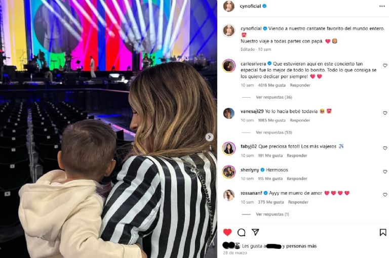 El hijo de Cynthia y Carlos está por cumplir 2 años