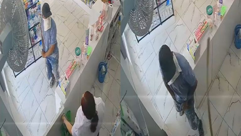 Empleada de farmacia enfrenta violento asalto con un palo de escoba en Mazatlán