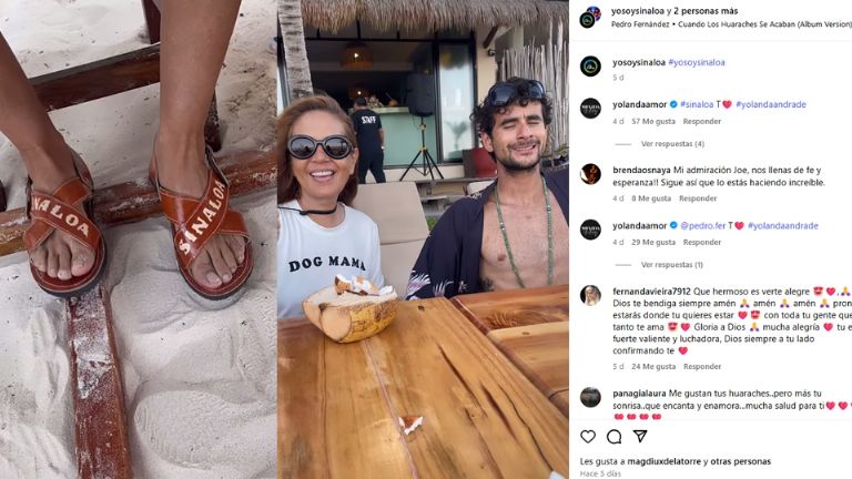 Yolanda Andrade reapareció en la playa