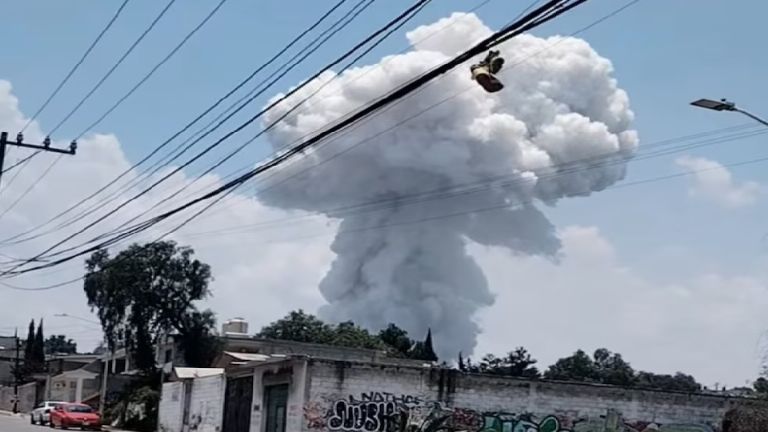 Explosiones en talleres de pirotecnia dejan un muerto y varios heridos en Tultepec