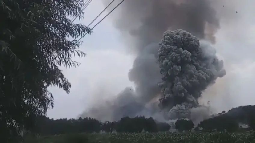 Explosiones en talleres de pirotecnia dejan un muerto y varios heridos en Tultepec