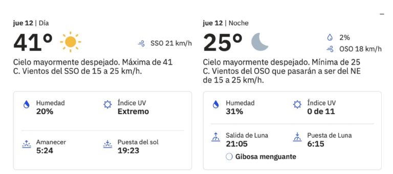 Clima en Hermosillo HOY jueves 12 de junio. Foto: Conagua