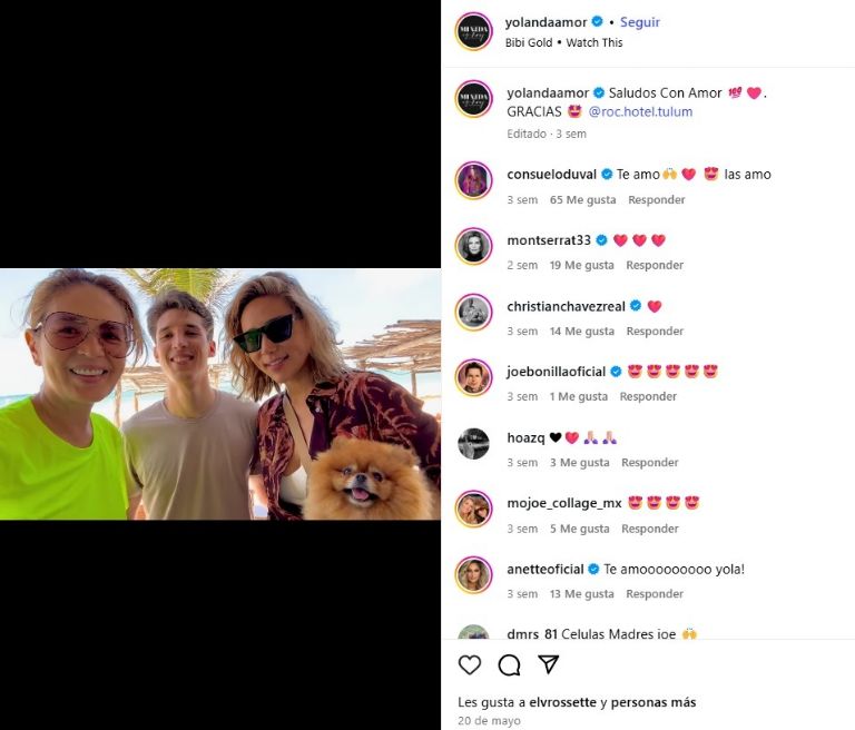 Yolanda Andrade se encuentra en Tulum