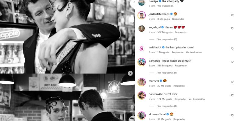 Dua Lipa confirma su compromiso con Callum Turner tras meses de especulaciones