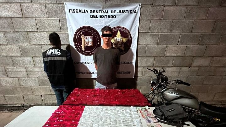 Fiscalía de Sonora: Cae presunto narcomenudista con 320 dosis de droga en Bahía de Kino