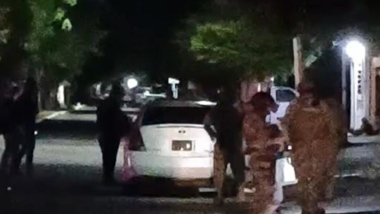 Rafaguean auto al oriente de Ciudad Obregón