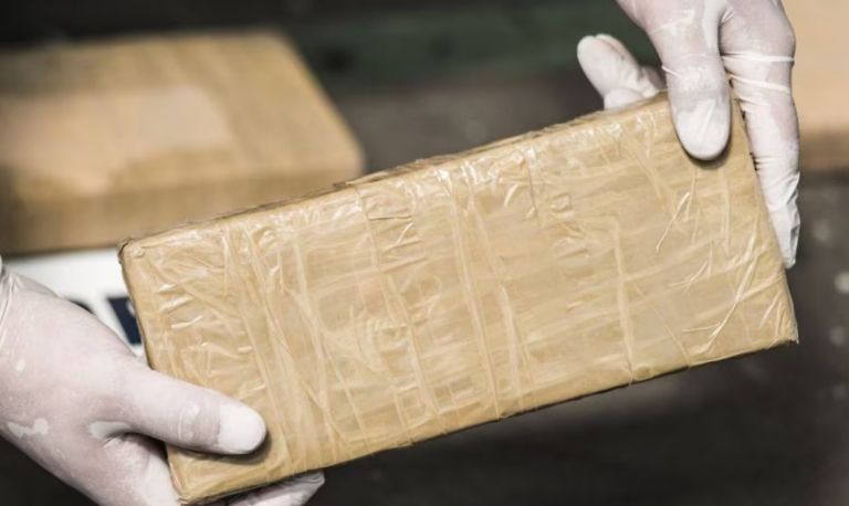 Fueron incautados dos paquetes de cocaína 