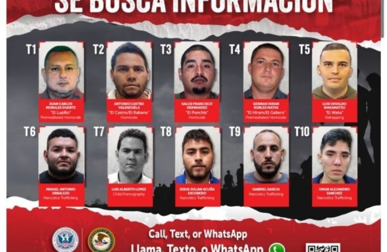México y Estados Unidos emiten lista de criminales con operaciones entre Sonora y Arizona