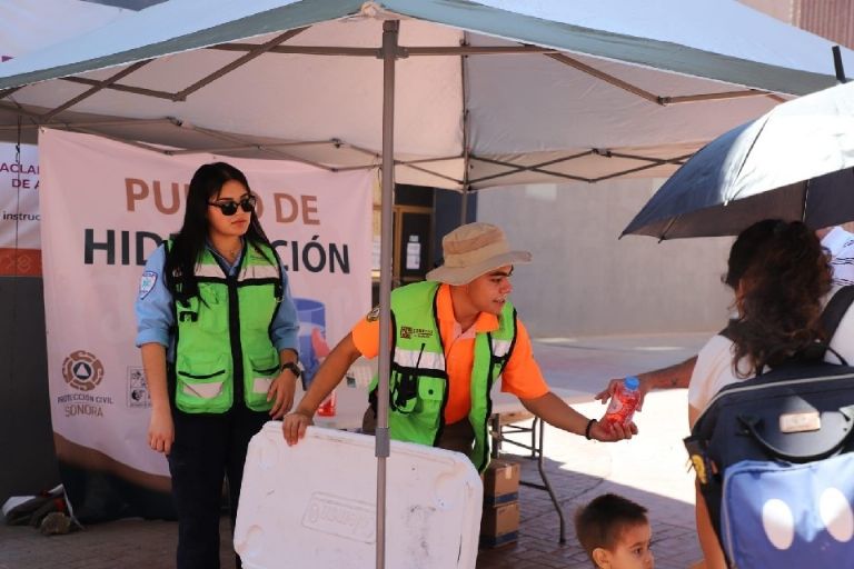 Proteccion Civil instalara puntos de hidratacion en varios puntos