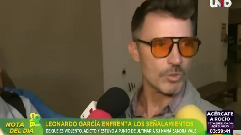 Leonardo García desmintió ser violento y tener problemas de ira