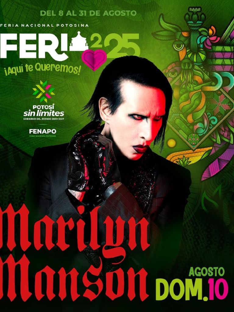 Pese a oposición de Arzobispo se presentara Marilyn Manson en feria de SLP