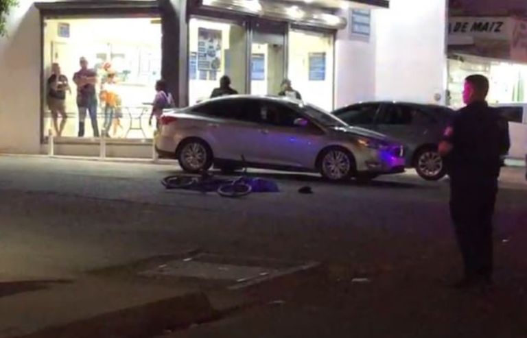 El cuerpo de la víctima quedó junto a su bicicleta