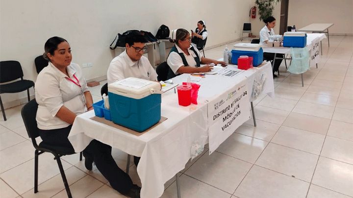 Baja afluencia de personas para vacunarse contra el sarampión en Cajeme, Sonora