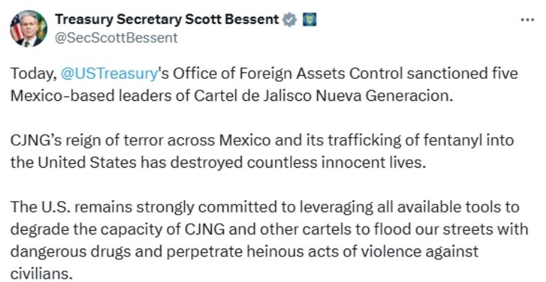 EU sanciona a cinco sicarios del CJNG. Foto: Internet