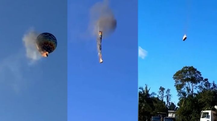 Pierden la vida ocho personas en incendio de globo aerostático en Santa Catarina Brasil