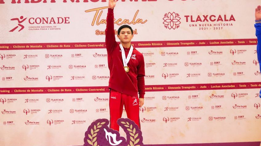 El gimnasta sonorense Saúl Valenzuela se queda con el oro en la Olimpiada Nacional