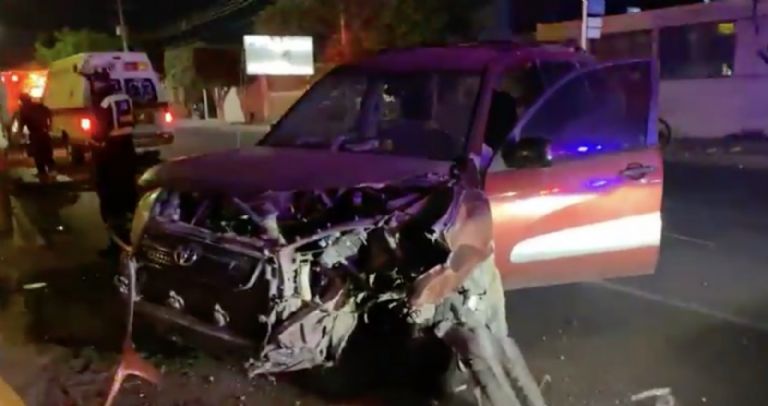 El accidente dejó dos víctimas heridas. Foto: Facebook