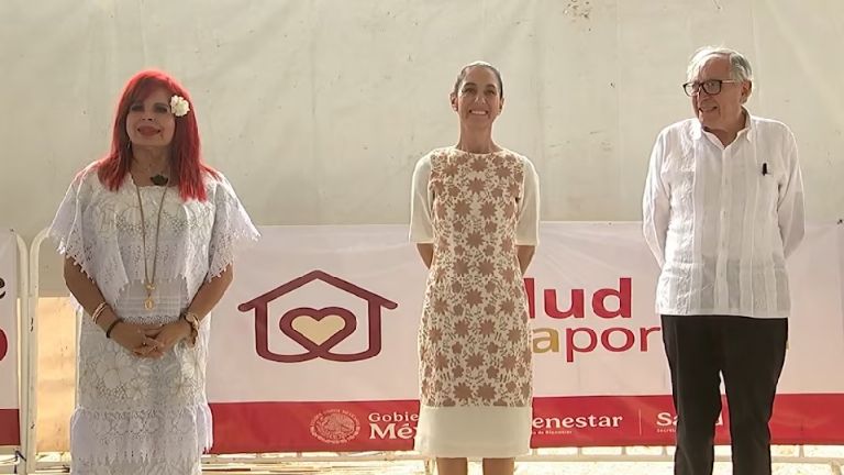 Trabajadores piden a Pemex regularizar pagos durante visita de Sheinbaum en Campeche