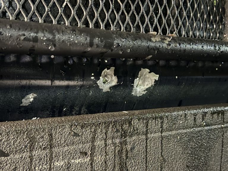 Disparos que recibió la unidad 