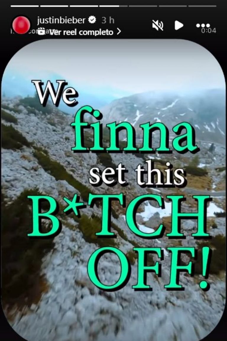 Una de las publicación de Justin 