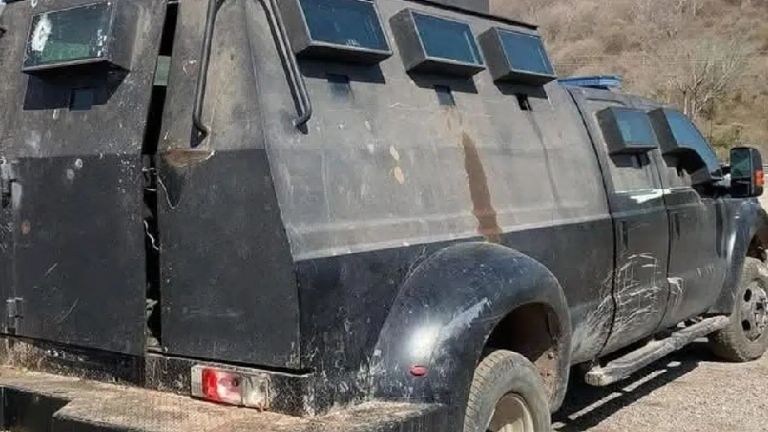 Enfrentamiento armado  en Concordia Aseguran armas y vehículo 'monstruo' blindado